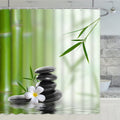 Aeici Zen Floral Shower Curtain | Waterproof Polyester Bath Decor – 35x70"