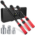 ATsafepro Torque Wrench Set | 1/4 3/8 1/2 Drive Click | 3-230NM 72-Tooth