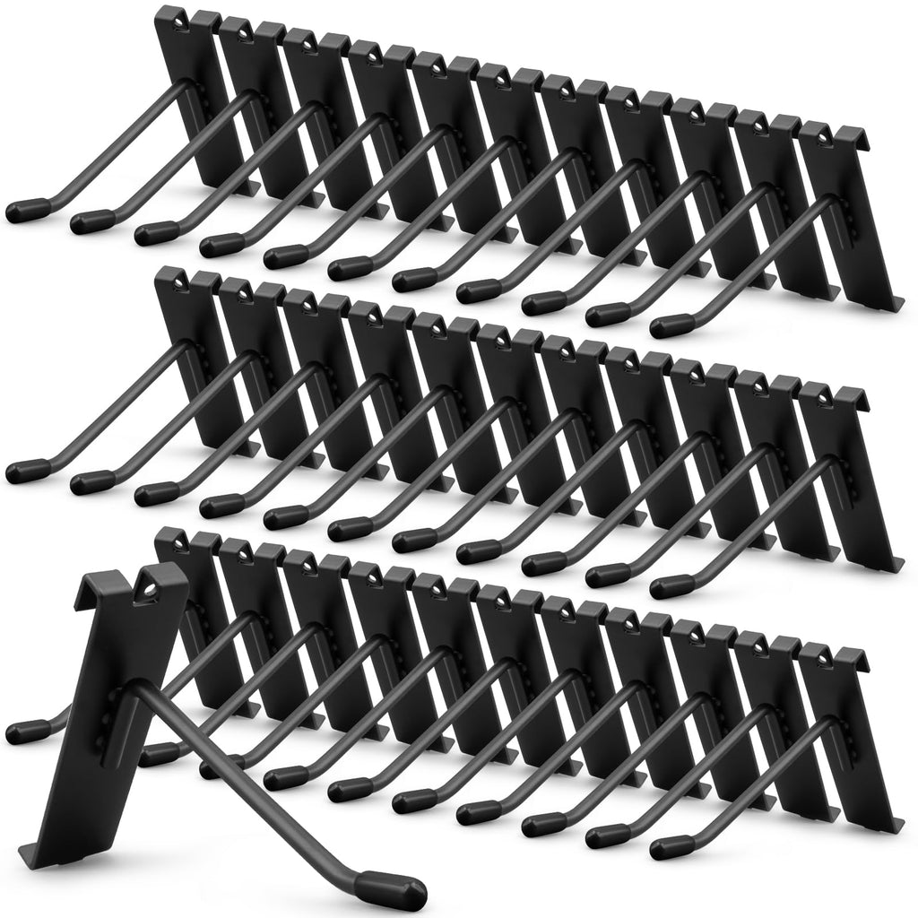 YFNVH 50 Pack Gridwall Hooks, Black Metal Display Hooks, 15 x 9 x 2.5 cm - image 1