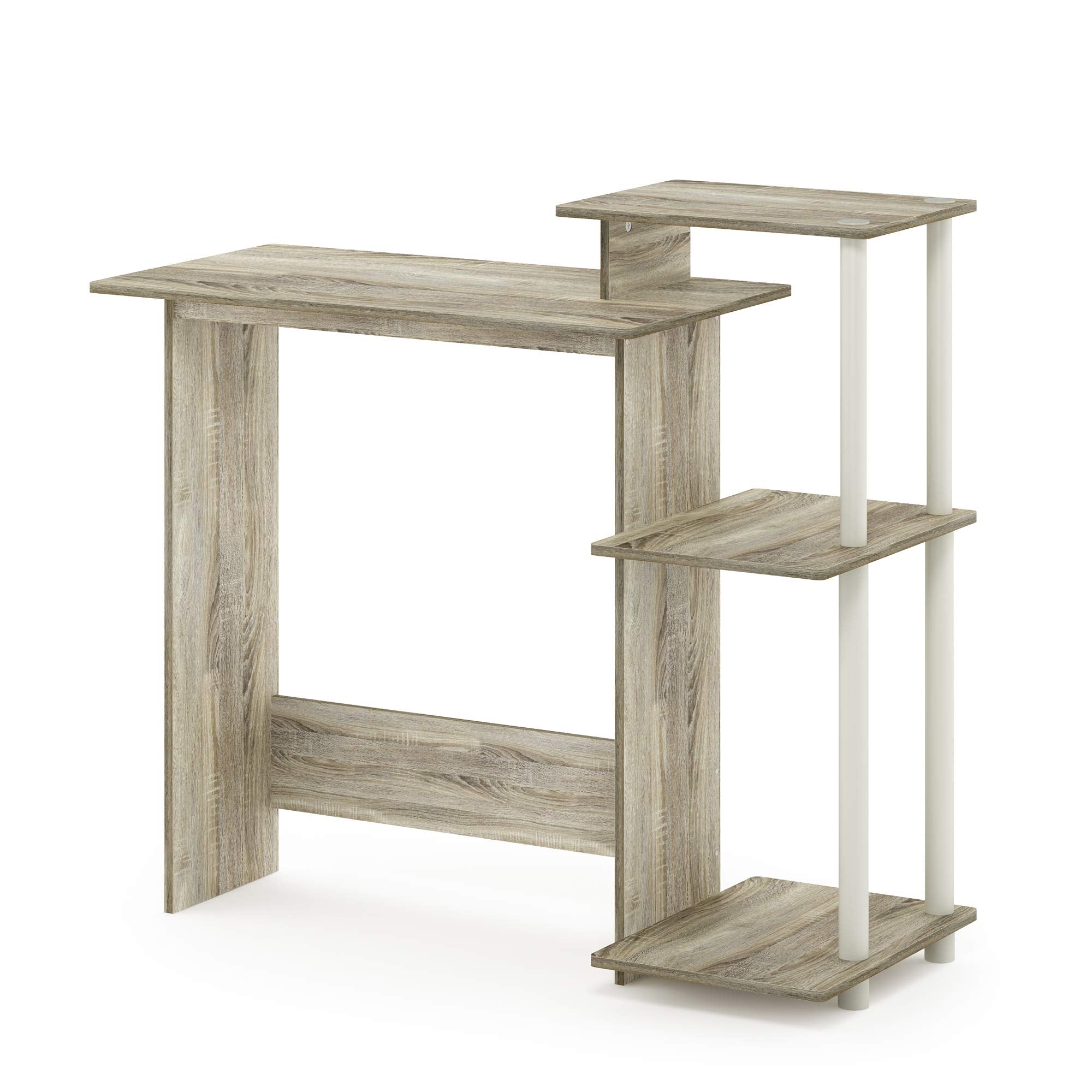 Furinno Efficient Home Laptop Computer Desk – Sonoma Oak/White