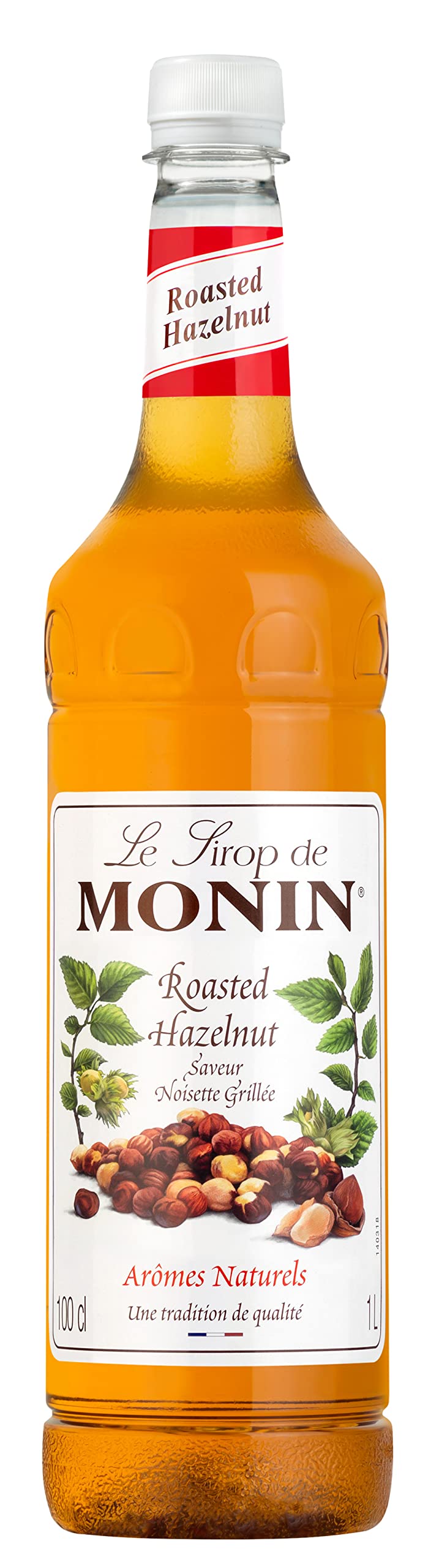 Monin Roasted Hazelnut Syrup – 1L Bottle for Coffee and Cocktails