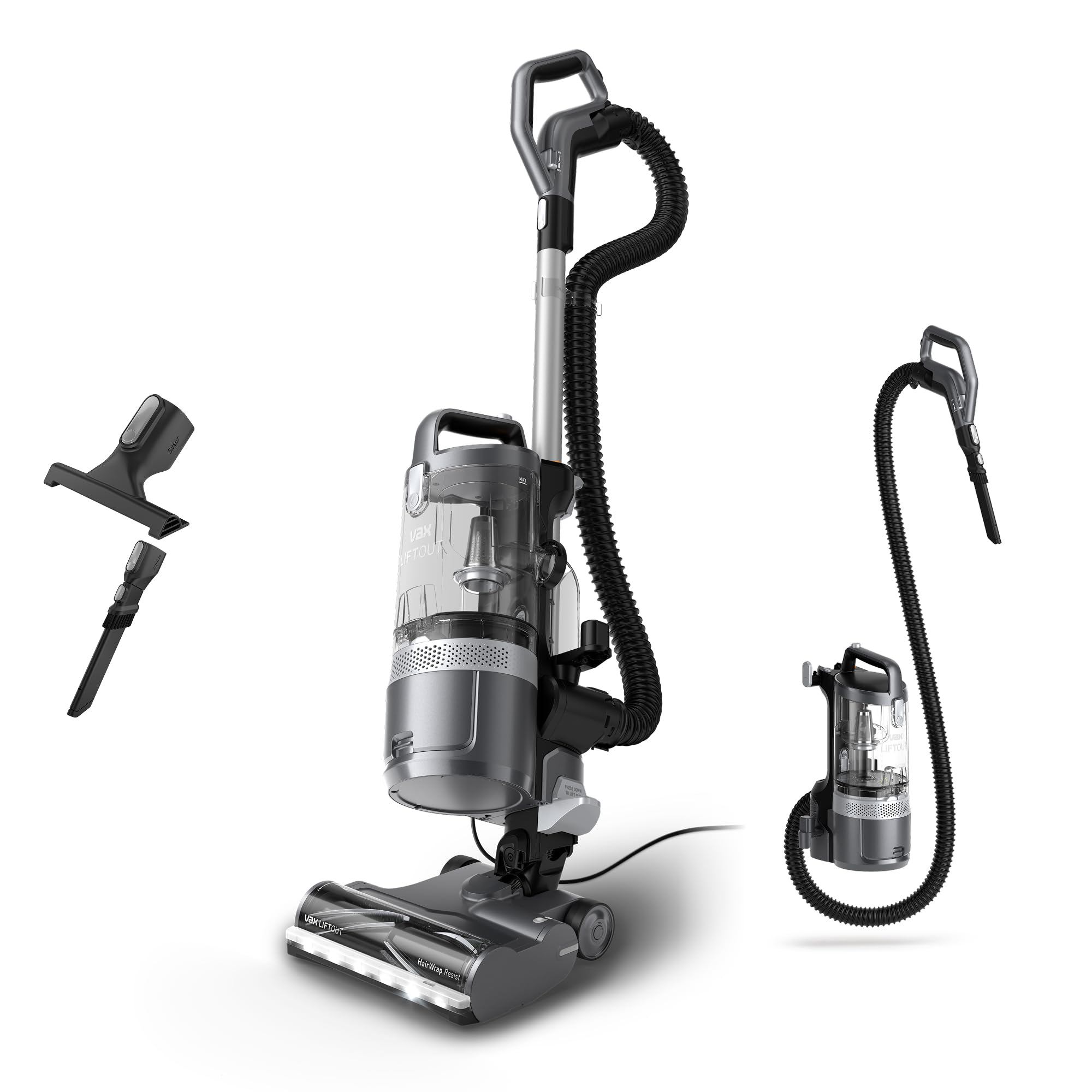 Vax LiftOut Corded Upright Bagless Vacuum Cleaner - Graphite/Silver