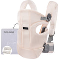 Bebamour Ergonomic Baby Carrier Front and Back with 2 Shoulder Bibs - Beige
