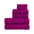 Christy Chroma Purple 6-Piece Towel Set | 675GSM Combed Cotton