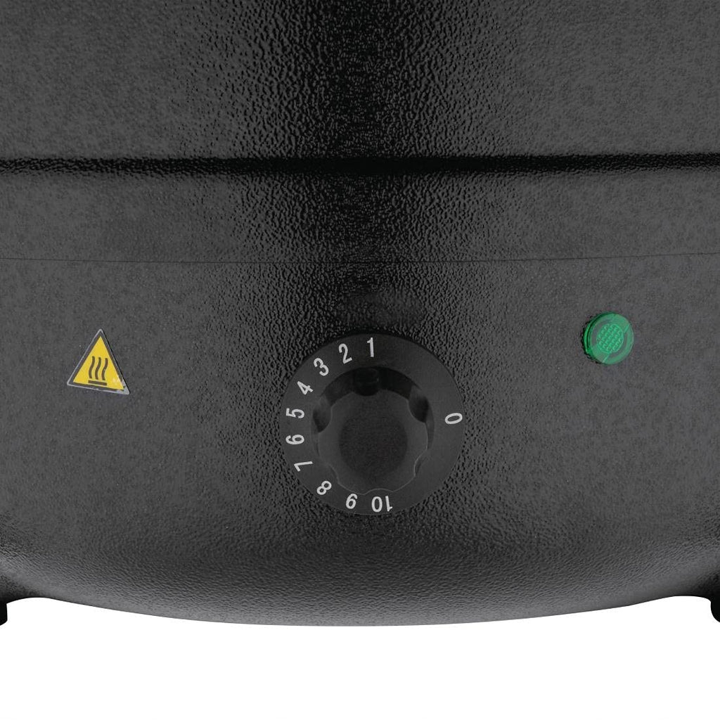 Buffalo 10L Soup Kettle – Black Electric Wet Heat Buffet Food Warmer