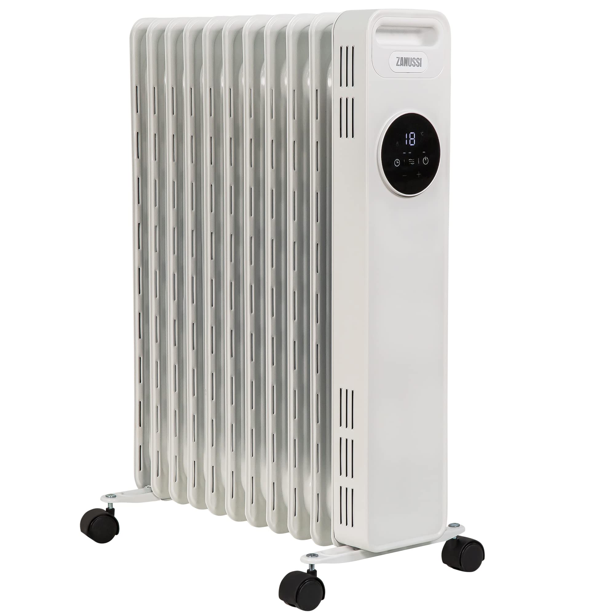 Zanussi 2300W Oil Filled Radiator – 11 Fin Electric Heater with Remote