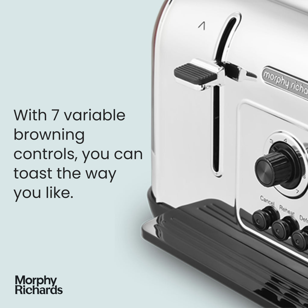 Morphy Richards Venture 4 Slice Toaster in Red with High Lift – 240133