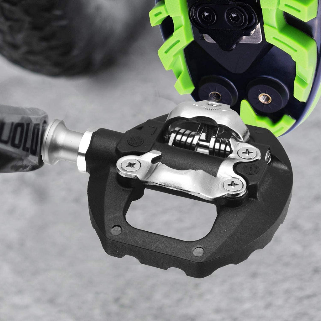 Jolof Store MTB Pedals | Dual Platform SPD Compatible Nylon Fiber