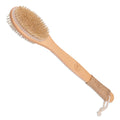 K-Pro Double-Sided Back Brush with Long Handle - Natural Bristle Body Brush