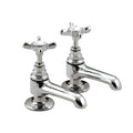 Bristan 1901 Basin Pillar Taps – Traditional Chrome Bathroom Faucets