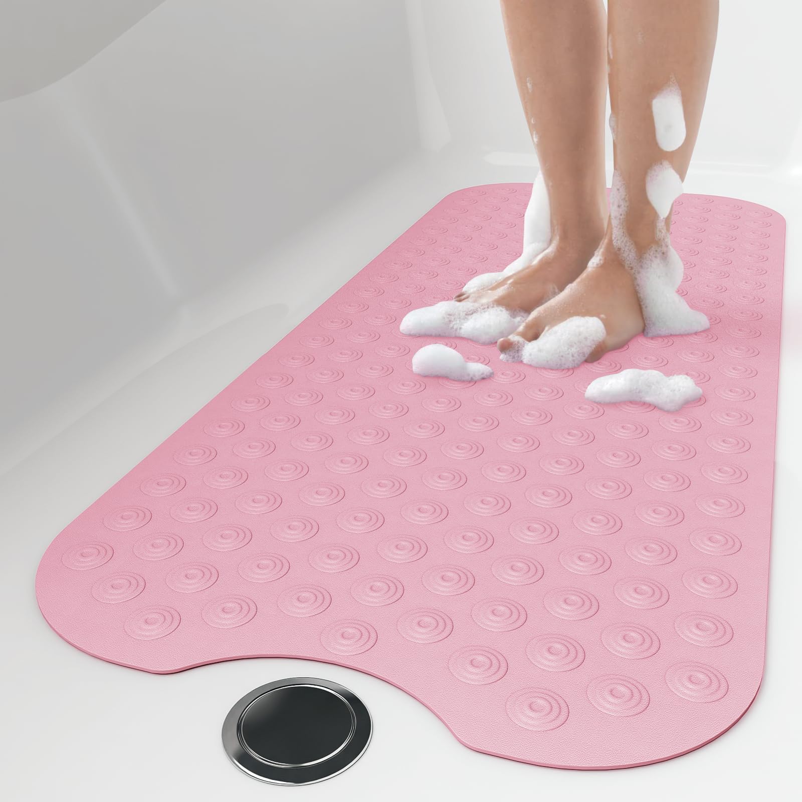 Yolife Extra Long Rubber Bath Mat for Refinished Tubs – 40x100CM