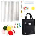 Eidoct Knitting Kit for Beginners | 11 Pairs Metal Needles & Yarn Set