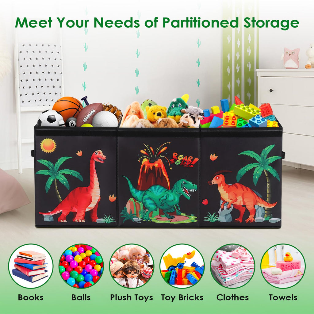 Decalsweet Dinosaur Extra Large Toy Storage Box – Foldable Oxford Toy Chest