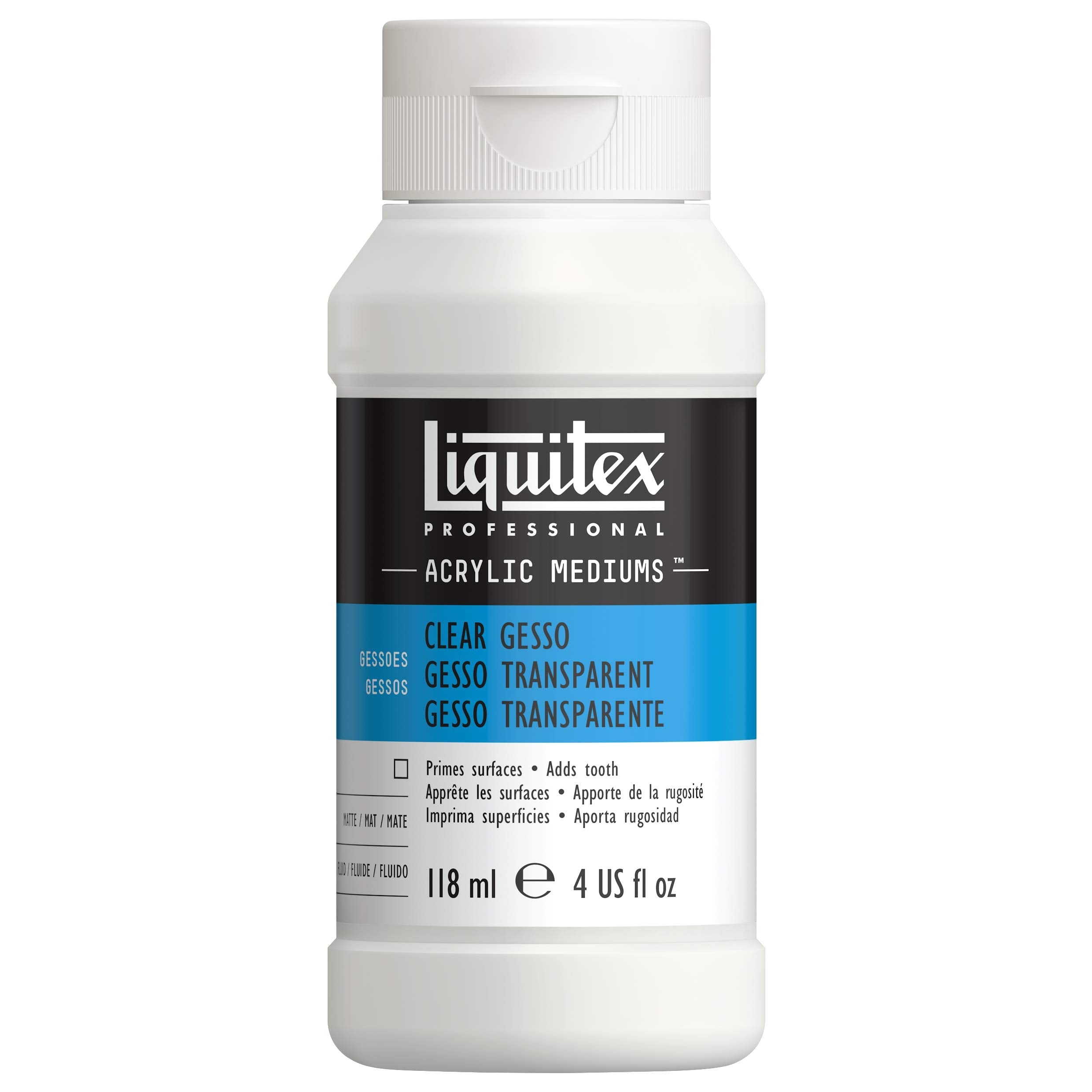 Liquitex Professional Clear Gesso Surface Prep Medium - 118ml Bottle