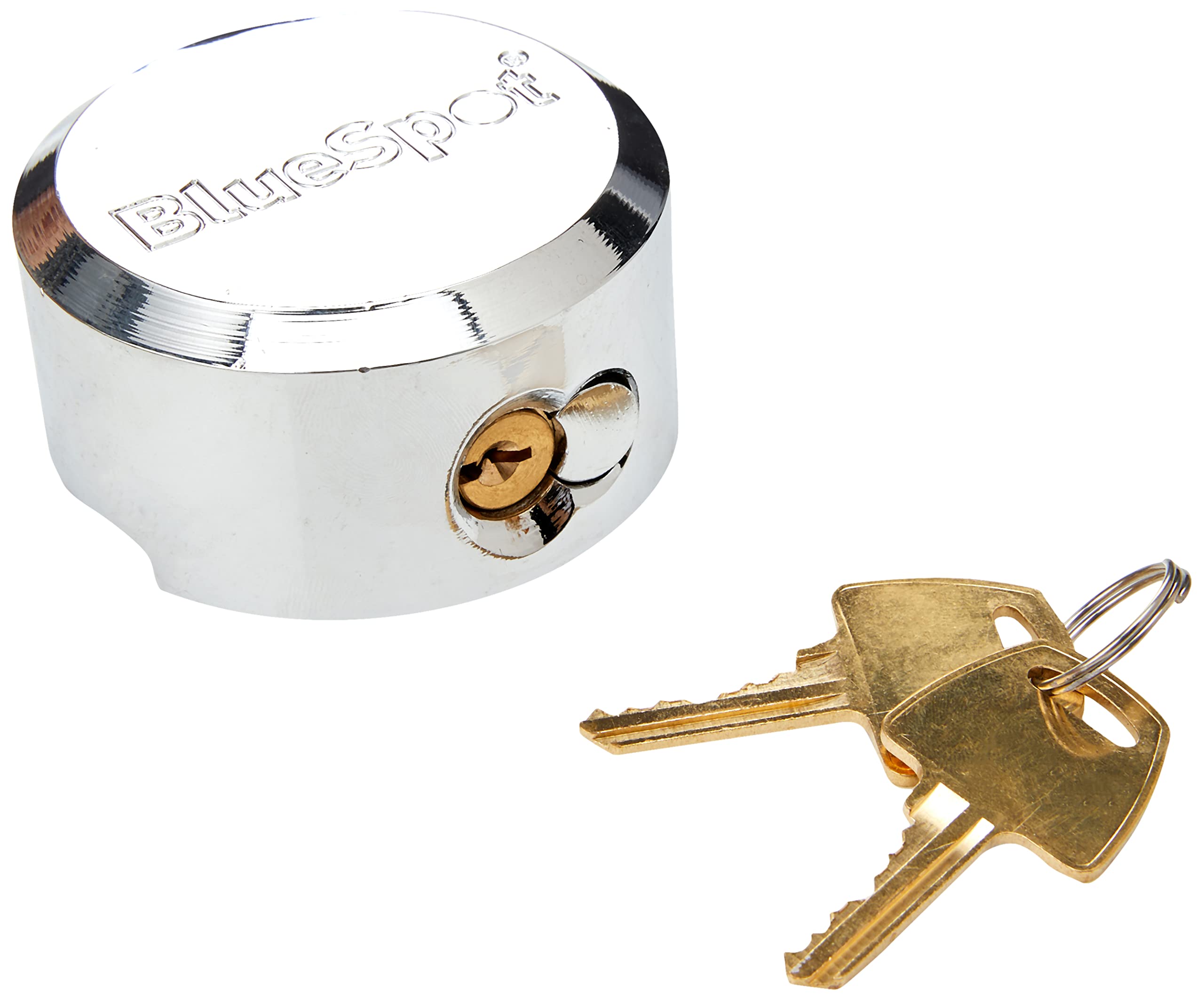 Blue Spot 73mm Round Shackleless Padlock – Heavy Duty Steel Case