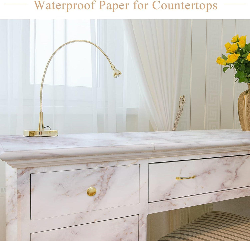 Homien Marble Contact Paper | 90x200cm Waterproof Vinyl Film