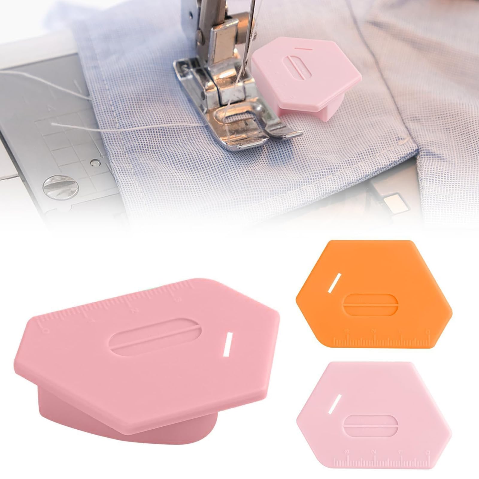 Jolof Store Magnetic Seam Guide for Sewing Machines - 2Pcs Quilting Tool