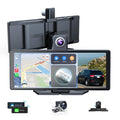 Tucarwyi 10.26" Wireless Carplay Screen with 4K Dash Cam & Rear Camera