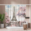 Paris Street View Shower Curtain – Mold Resistant Polyester