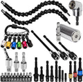 38Pcs Flexible Drill Bit Extension & Right Angle Set
