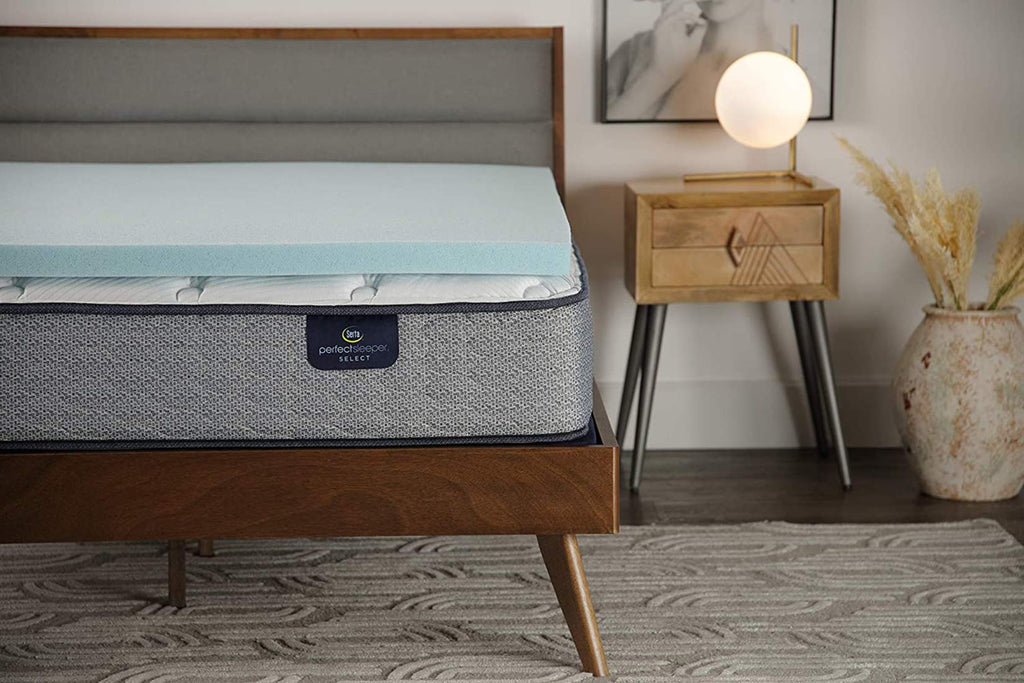 Serta ThermaGel Cooling Memory Foam Mattress Topper – Twin XL