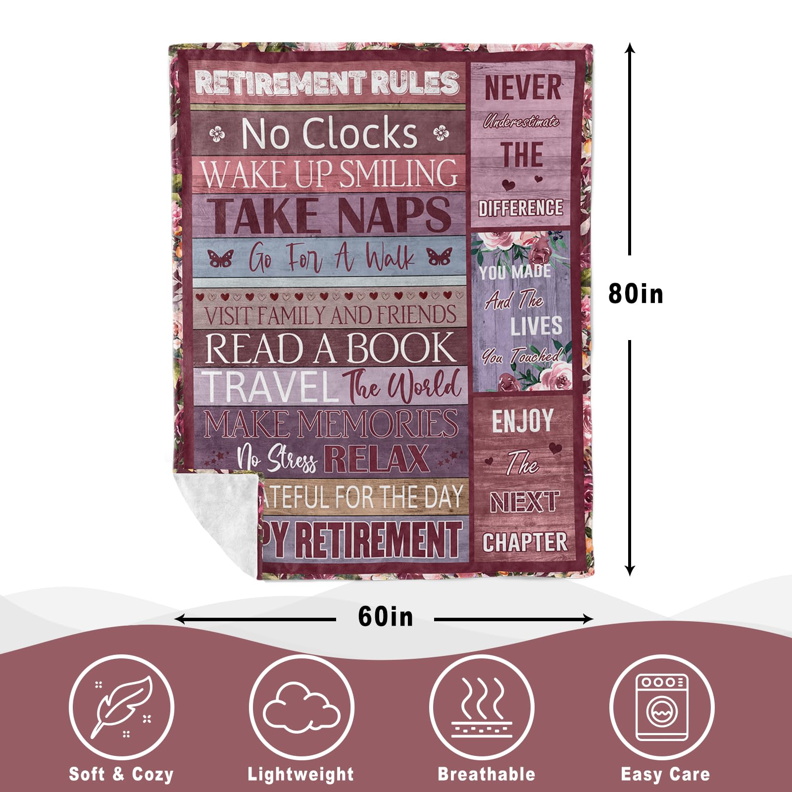 Retirement Blanket – Soft Fleece Farewell Gift for Coworkers