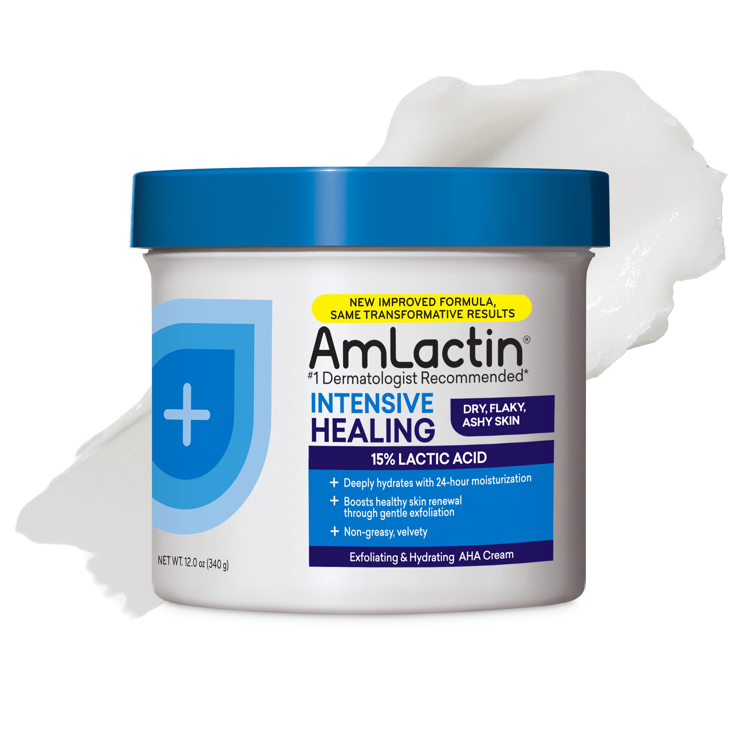 AmLactin Rapid Relief Restoring Body Cream - 15% Lactic Acid - 12 oz