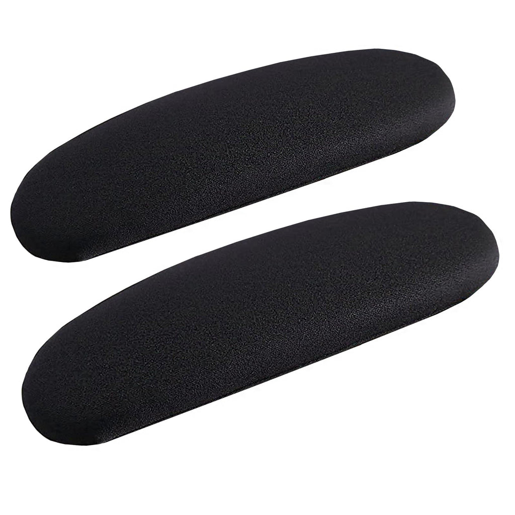 FYTXSZ Office Computer Chair Arm Covers - Stretchy Polyester Arm Cover Protector, Thickened Washable Arm Chair Covers Slipcovers - Black Pack of 2 - image 1
