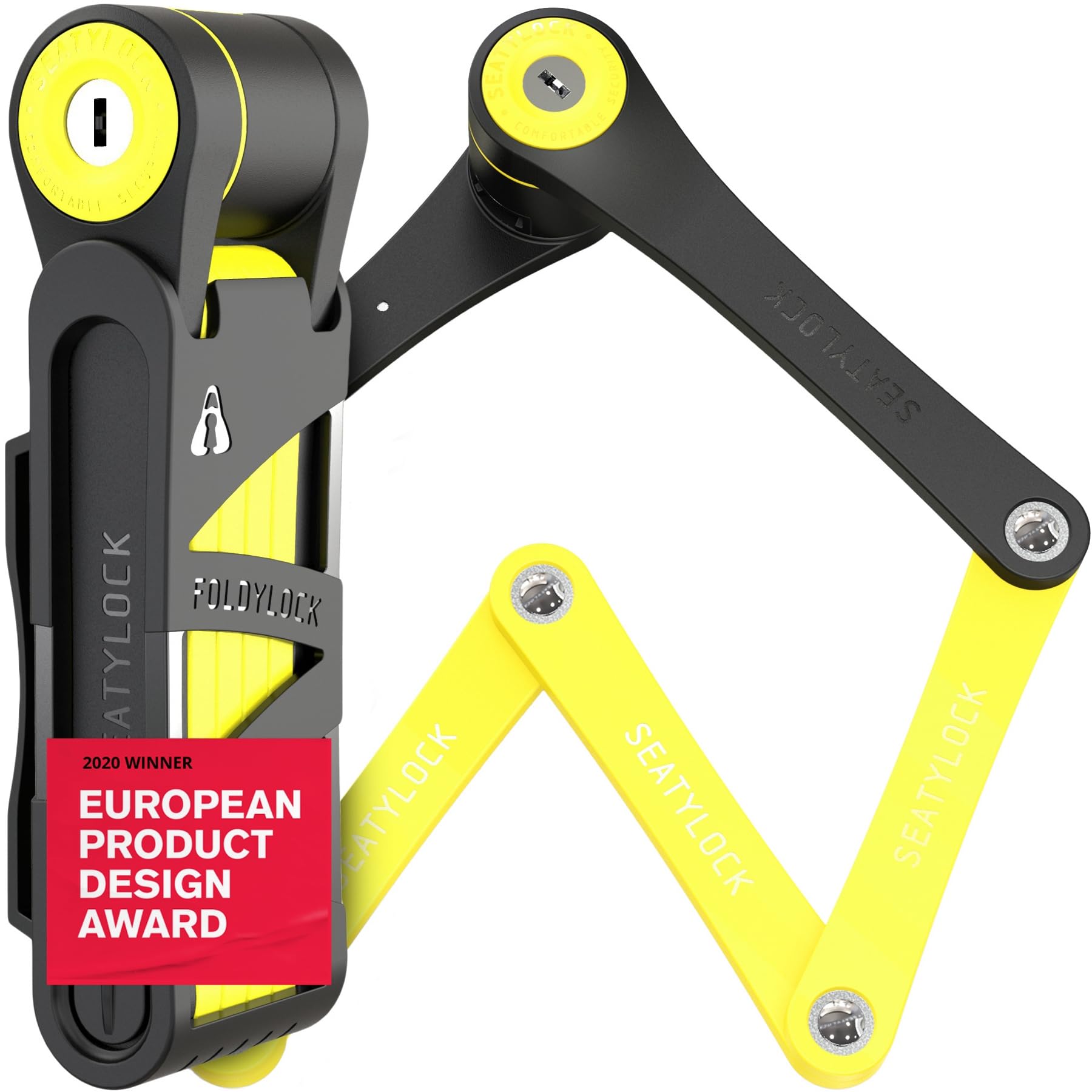 FoldyLock Compact Folding Bike Lock – Heavy Duty Hardened Steel