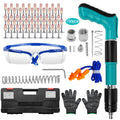 Aolawco Manual Steel Concrete Nail Gun Kit with 150 Nails - 5 Speed