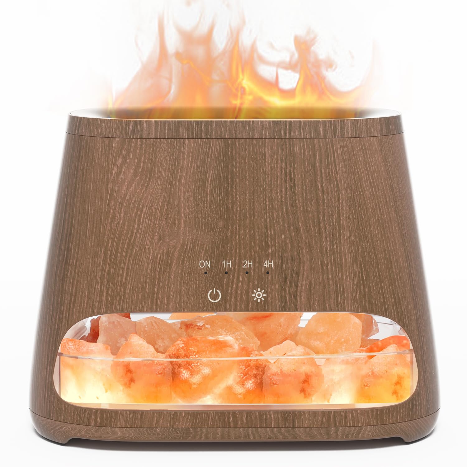 SALKING 2-in-1 Himalayan Salt Lamp & Ultrasonic Essential Oil Diffuser