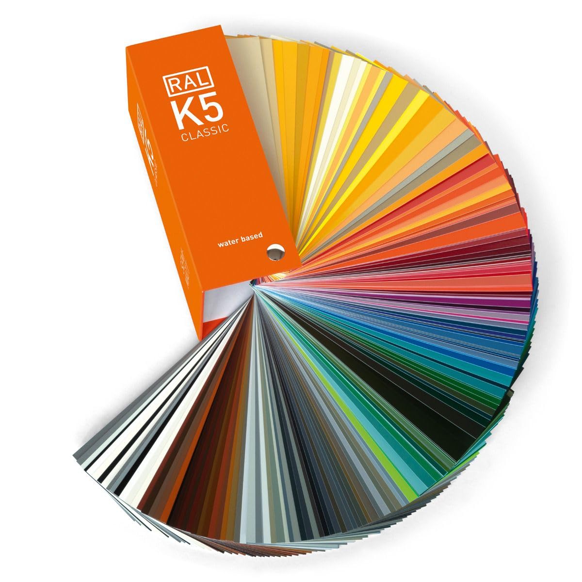 RAL K5 Colour Chart - 216 Full Page Semi-Matt Swatches by Jolof Store
