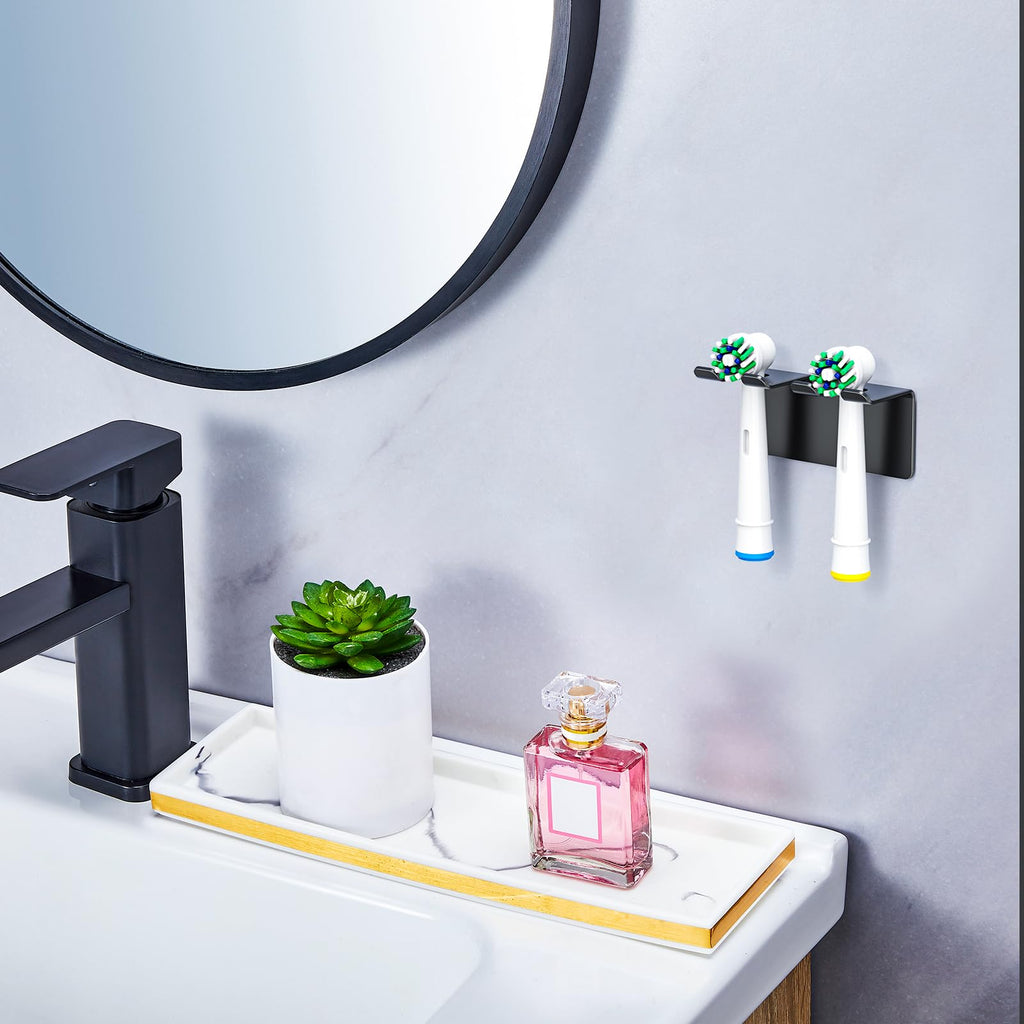 YAYINLI Electric Toothbrush Head Holder, Toothbrush Holder Wall Mounted Non Screw, Anti-Rust Toothbrush Holders for Bathroom - image 2