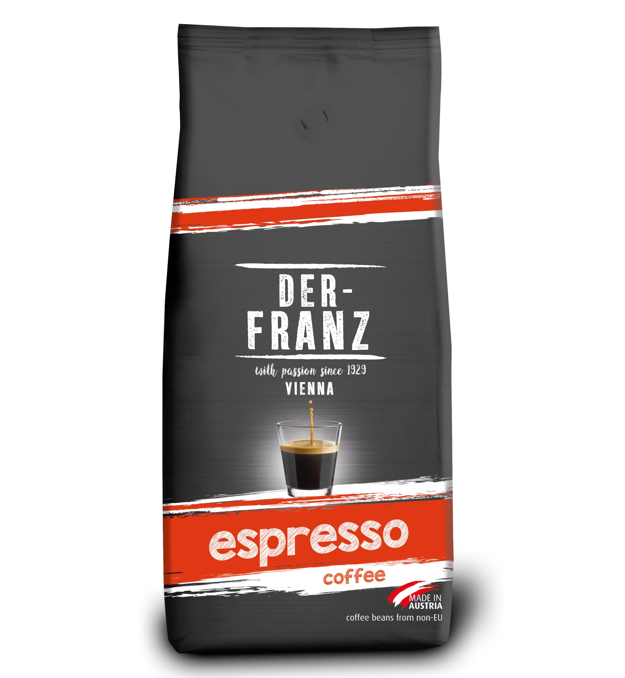 Der-Franz Espresso Coffee Beans – Whole Bean Arabica & Robusta, 1000g