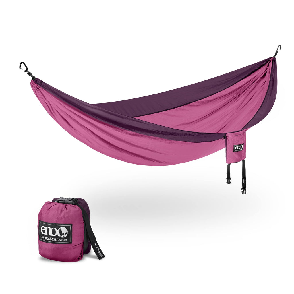 ENO, Eagles Nest Outfitters SingleNest Lightweight Camping Hammock, Berry/Plum - image 1