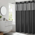 River Dream Waffle Weave Hookless Shower Curtain with Snap-in Liner