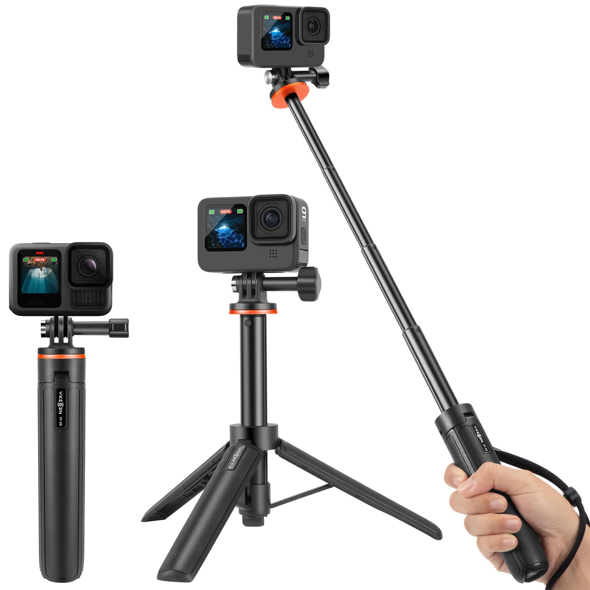 20" Mini Tripod Selfie Stick for GoPro & DJI Osmo Action