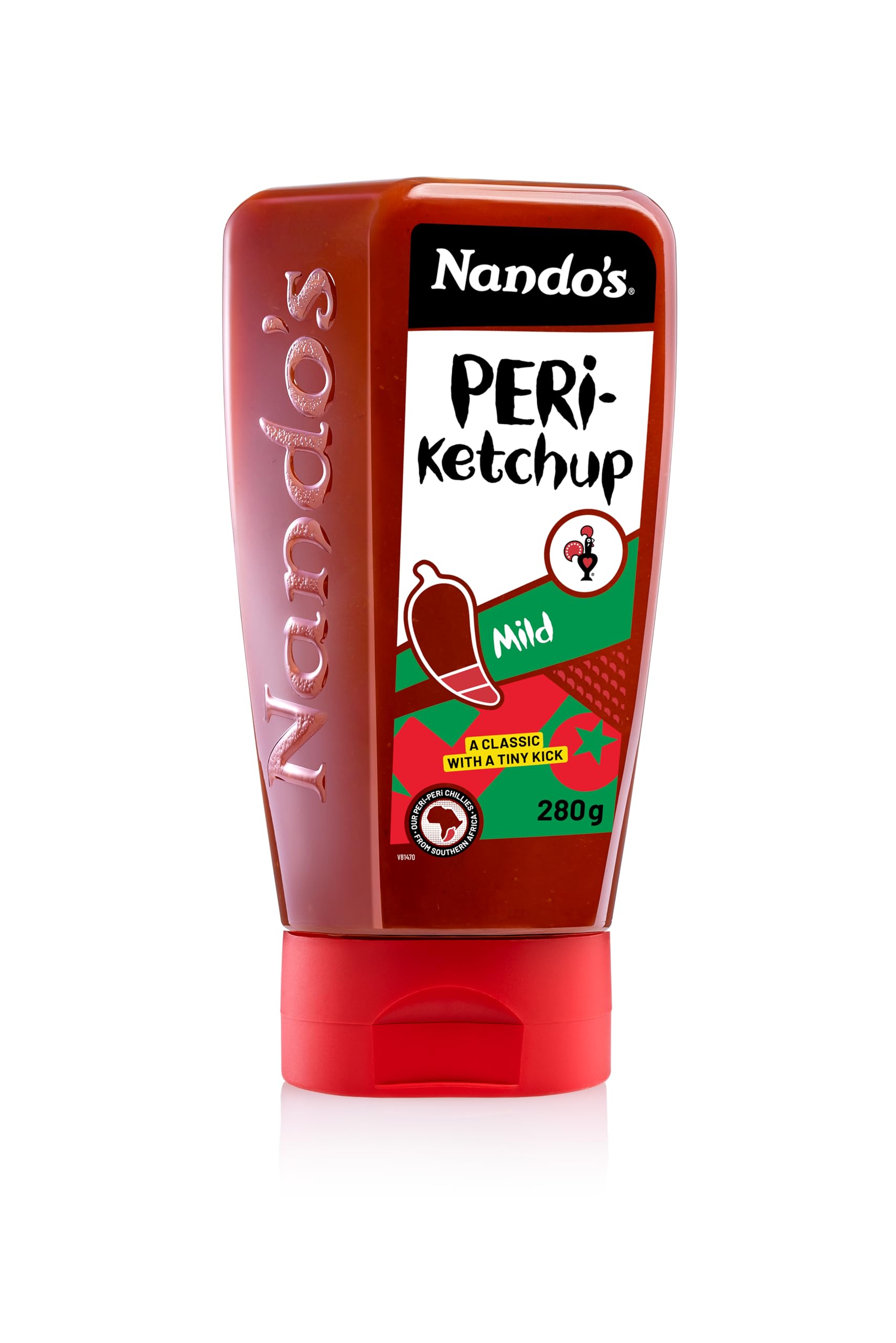 Nando's PERi-PERi Tomato Ketchup – Mild Spicy Gourmet Sauce (Pack of 6)