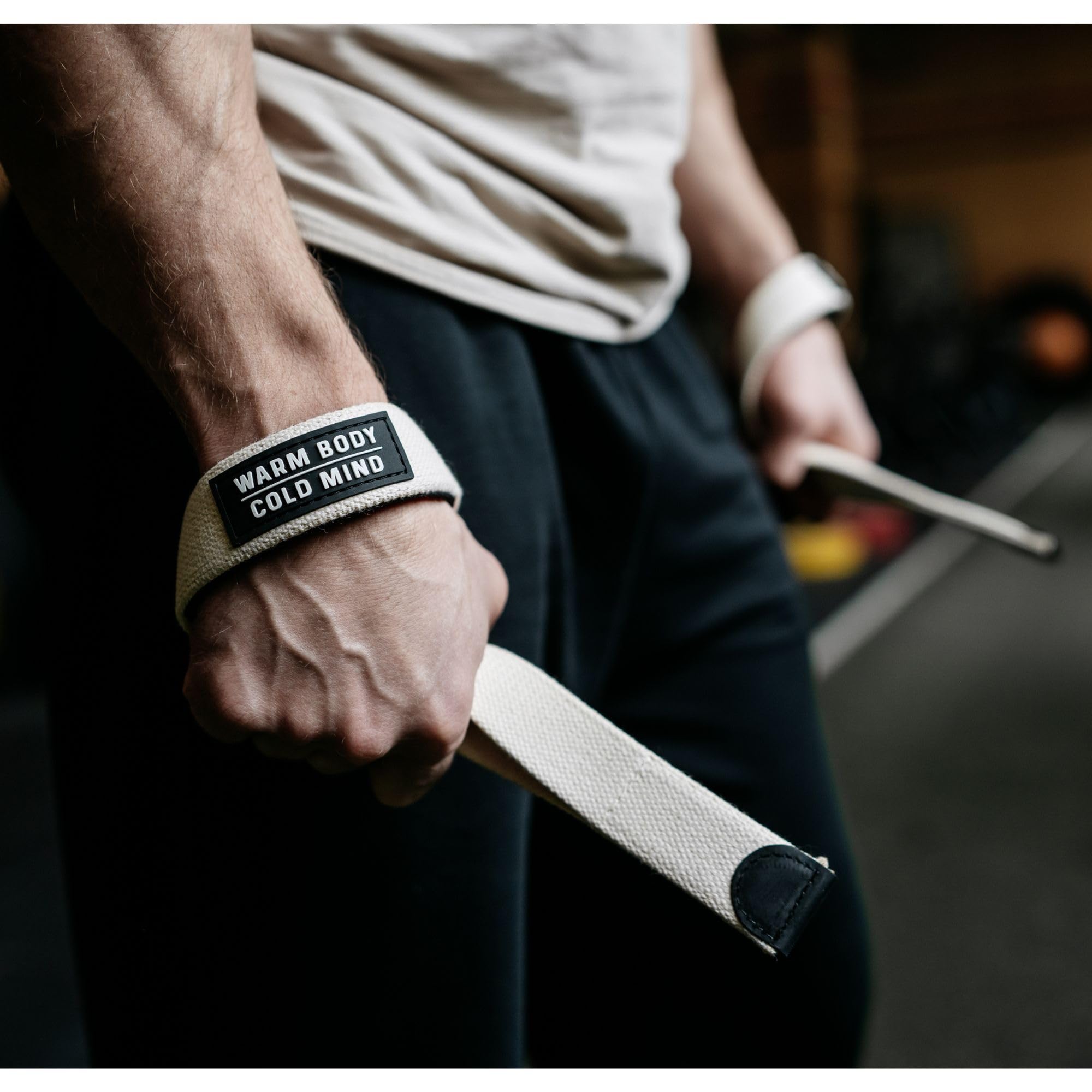 Warm Body Cold Mind V2 Cotton Lifting Wrist Straps for Weightlifting