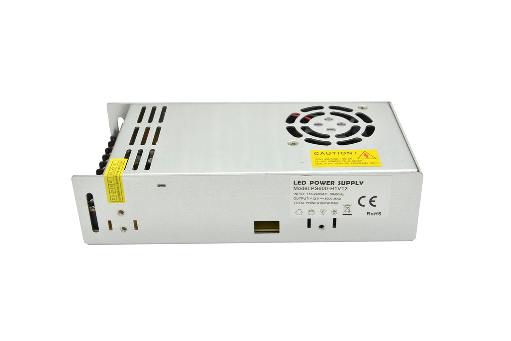 Dapenk 12V 600W LED Driver Power Supply Transformer – 50A DC Adapter