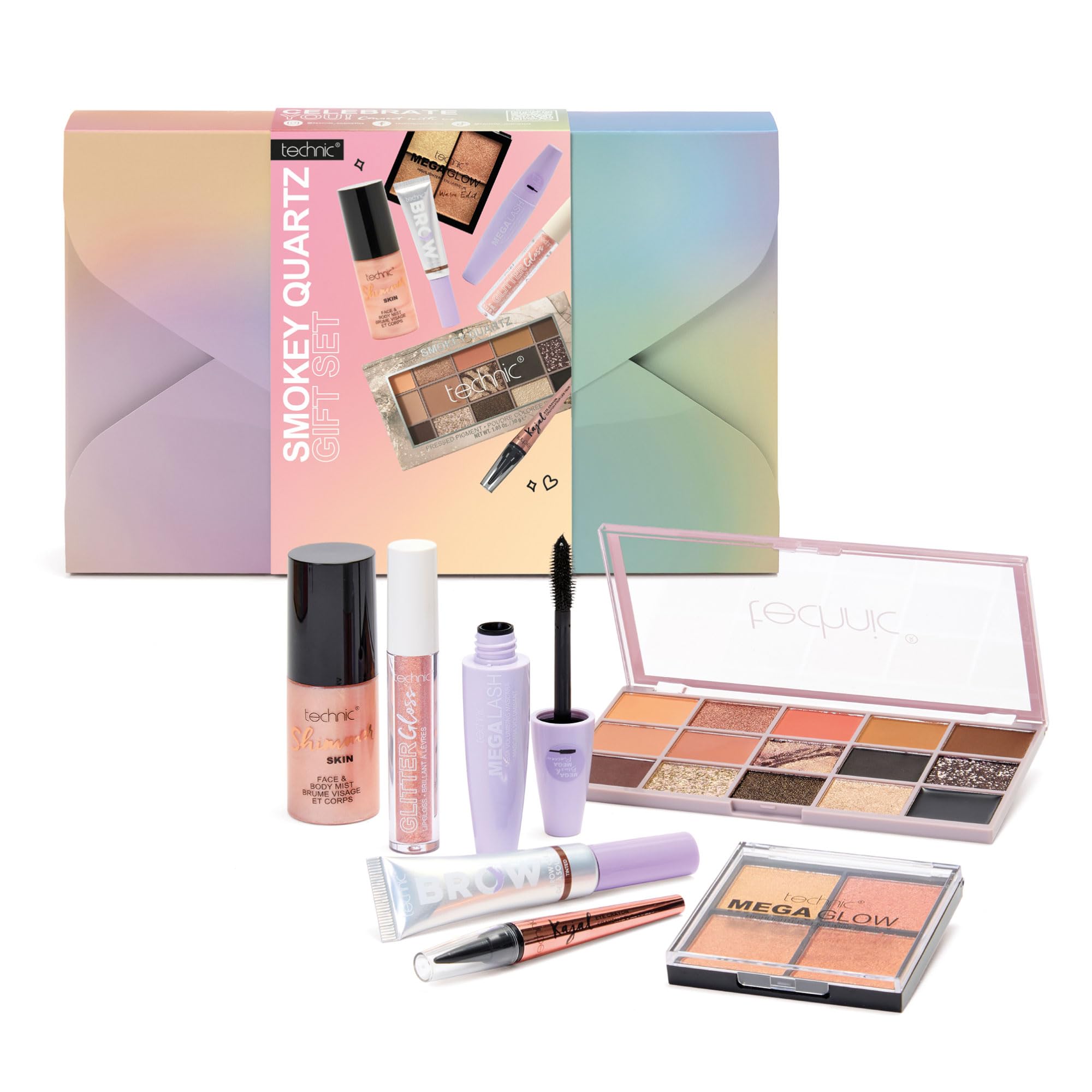 Technic Smokey Quartz 7-Piece Full-Size Makeup Gift Set |