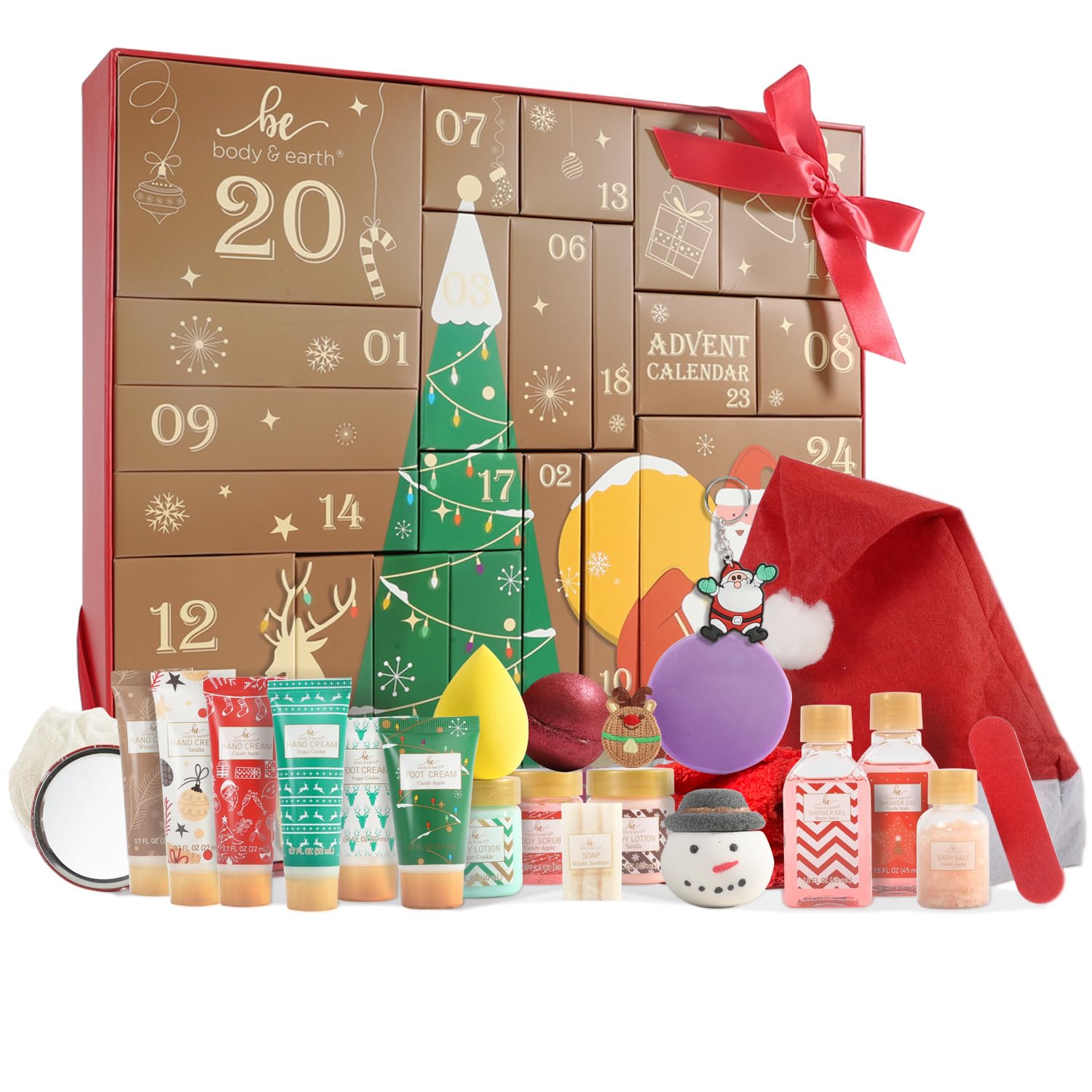 2025 Women's Advent Calendar | 24pc Spa & Bath Gift Set