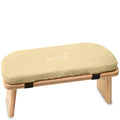 Banters Foldable Bamboo Meditation Bench – Ergonomic Kneeling Stool, Beige