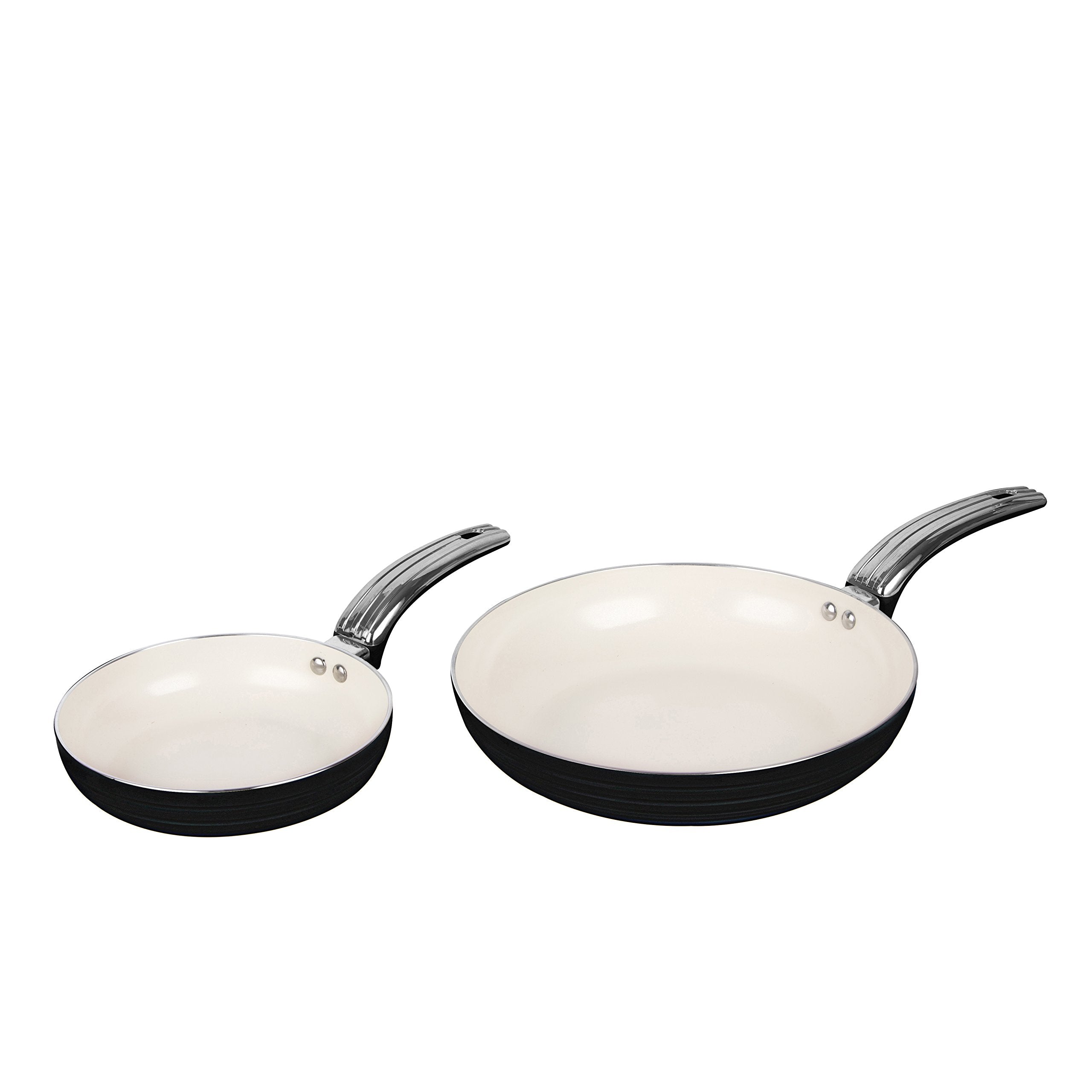 Swan Retro 5 Piece Non-Stick Ceramic Aluminium Pan Set | Black