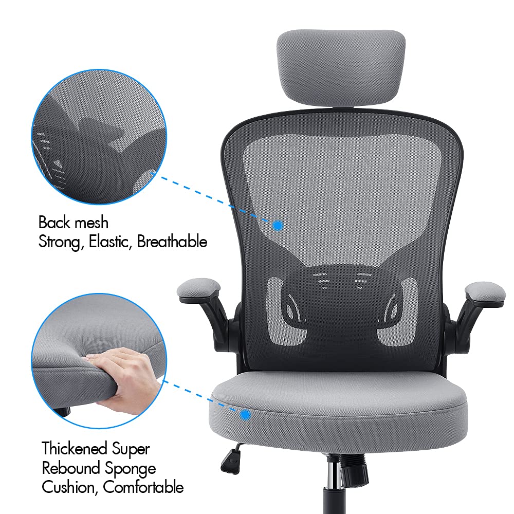 OWAY Ergonomic Mesh Office Chair - High-Back Desk Chair with Lumbar Support