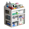 Yuehuamech Desktop Medicine Box – 4 Clear Drawers Makeup Organiser