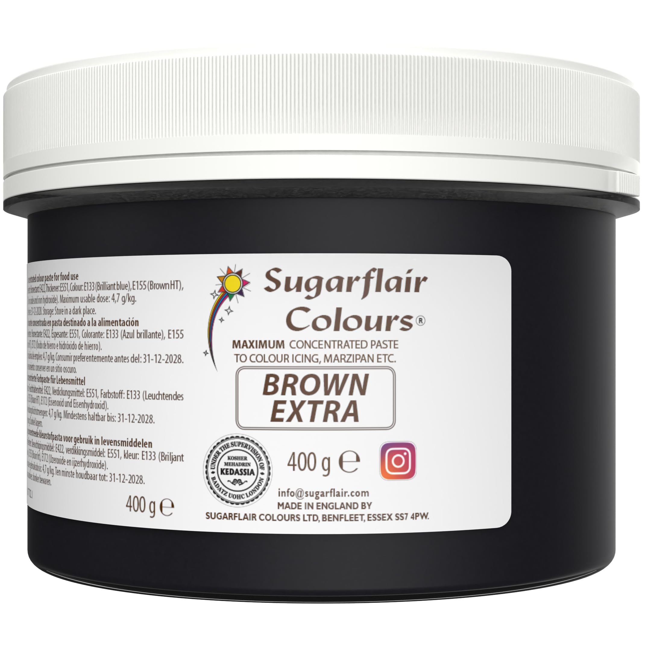 Sugarflair Brown Maximum Concentrated Food Colouring Paste - 25g