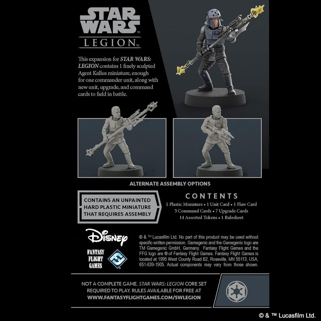 Star Wars Legion: Agent Kallus Commander Expansion Miniature
