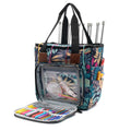 SumDirect Yarn Bag – Large Knitting Organiser Tote with Rainforest Design
