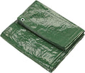 KAV Heavy Duty Waterproof Tarpaulin 130 GSM with Eyelets - Green (6m x 9m)